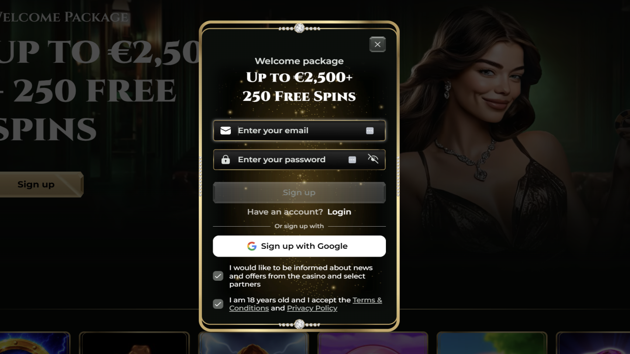 Goldzino casino registration